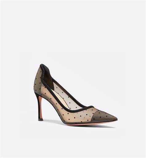 dior d moi dotted mesh pump|CHRISTIAN DIOR Mesh Plumetis Tulle D.